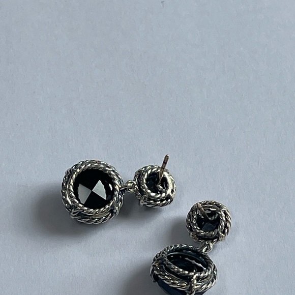 David Yurman Black Onyx Chatelaine Drop Earrings - Picture 6 of 11